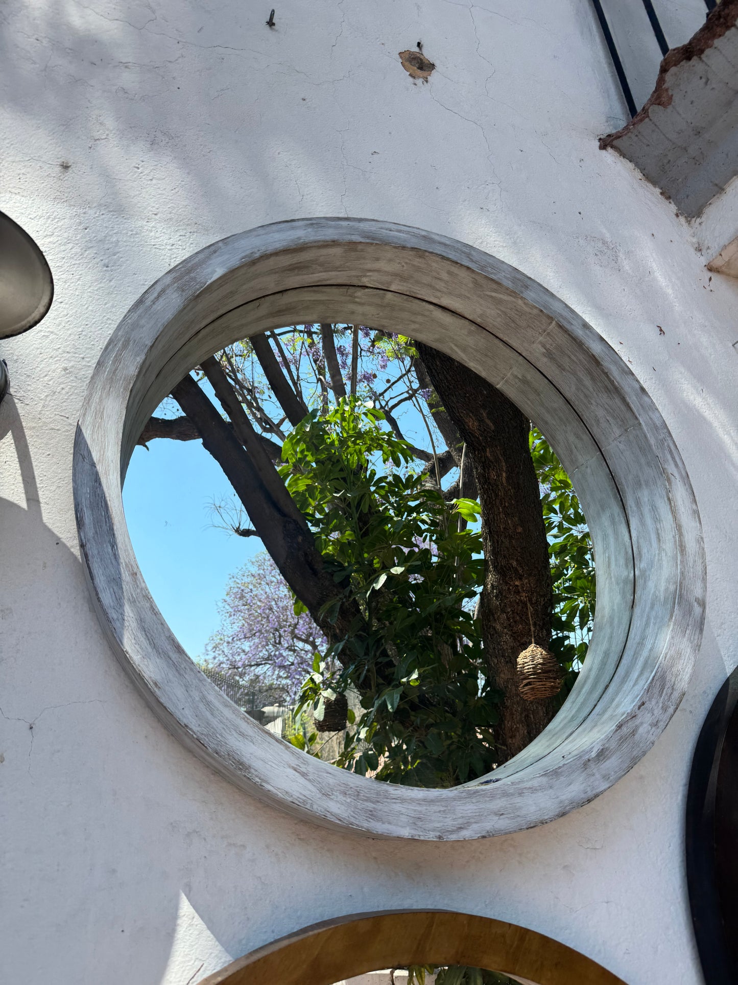 Espejo vintage jaspeado