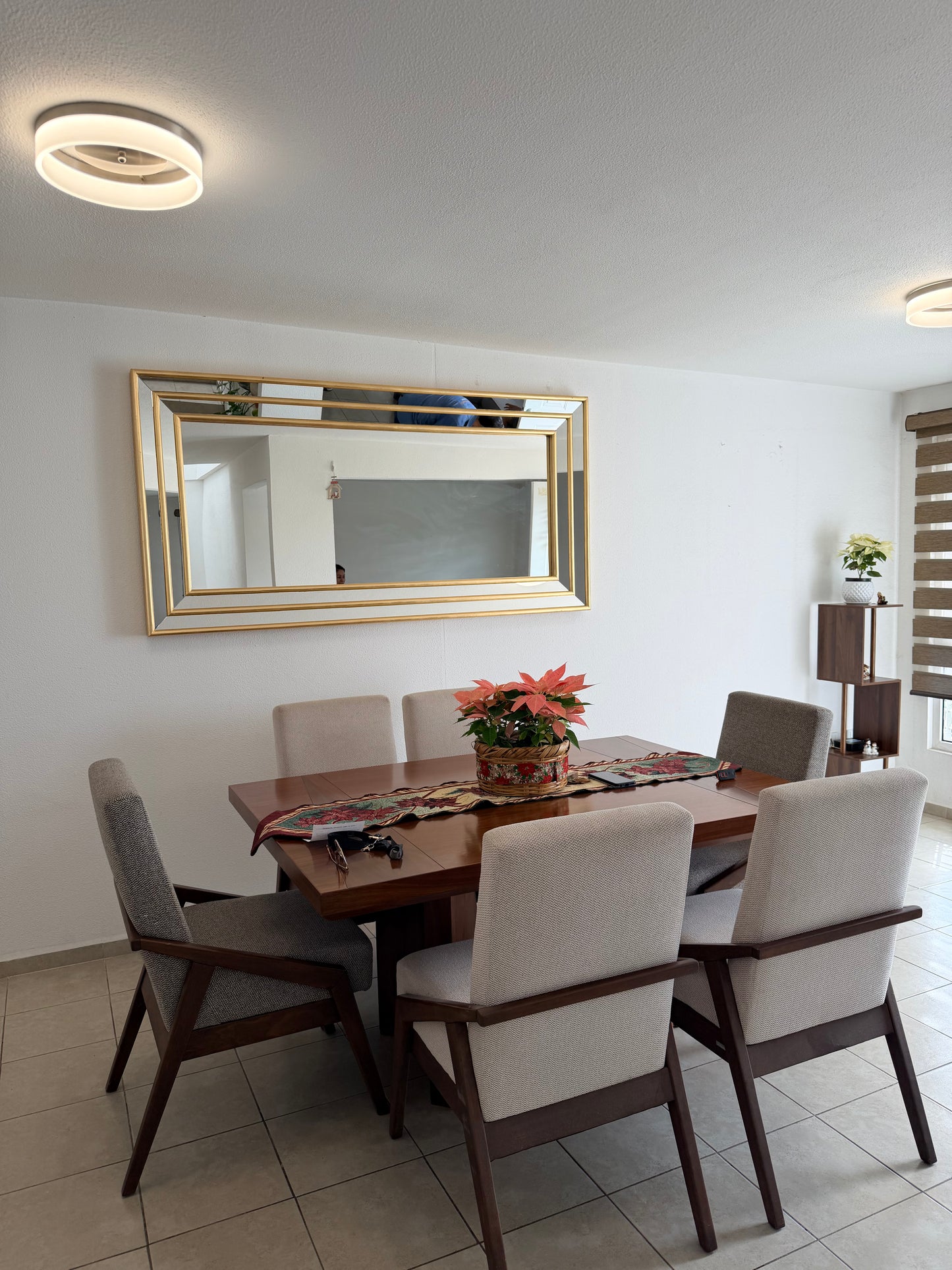 Espejo decorativo Nicolo triple oro