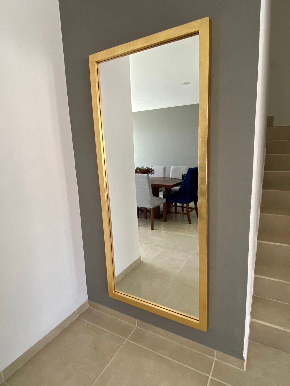Espejo line oro