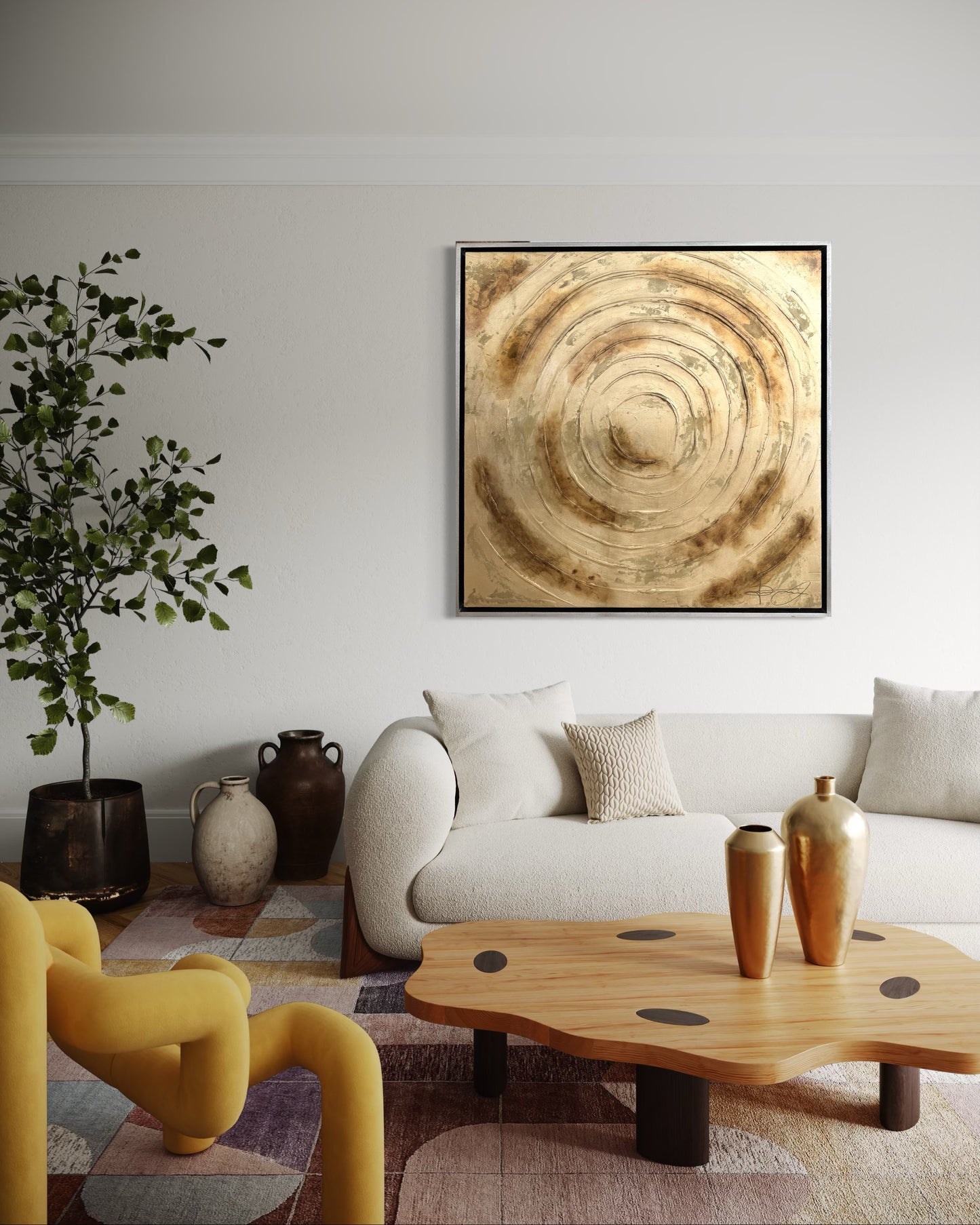 Cuadro gold surface