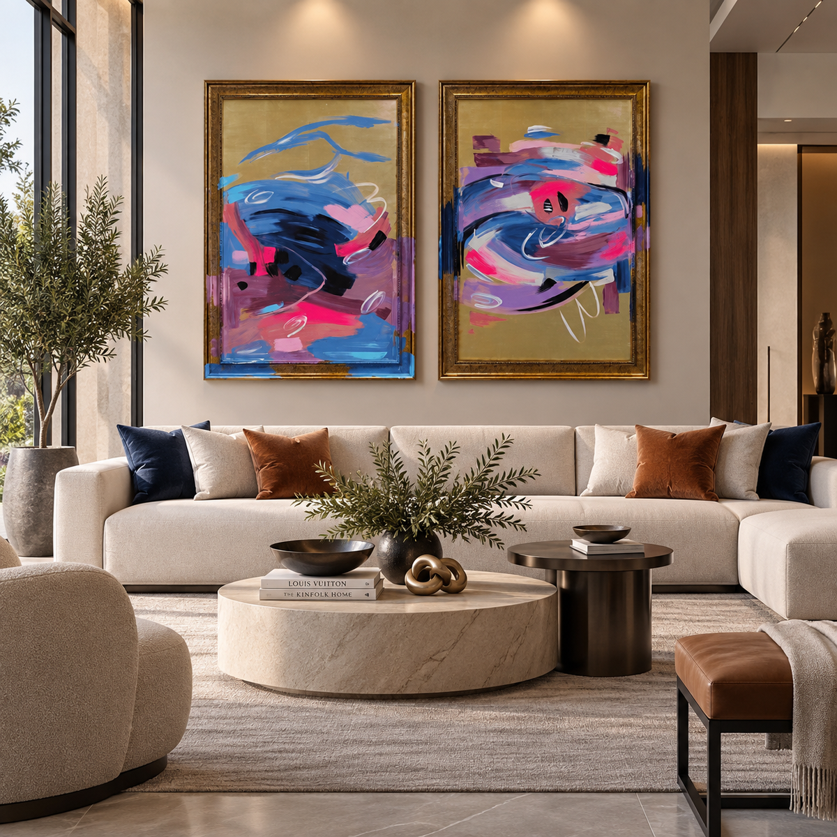 Set cuadros decorativos living colors