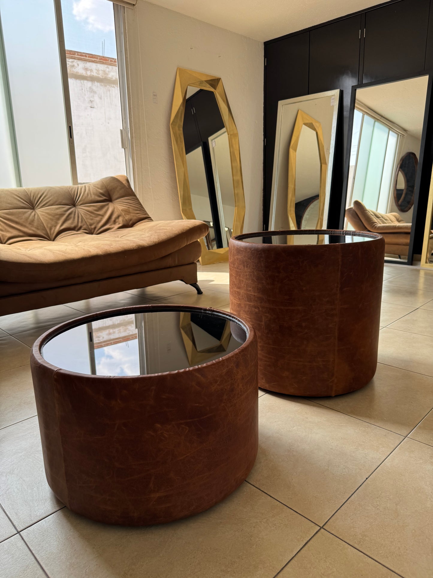 Mesas Monet Camel piel