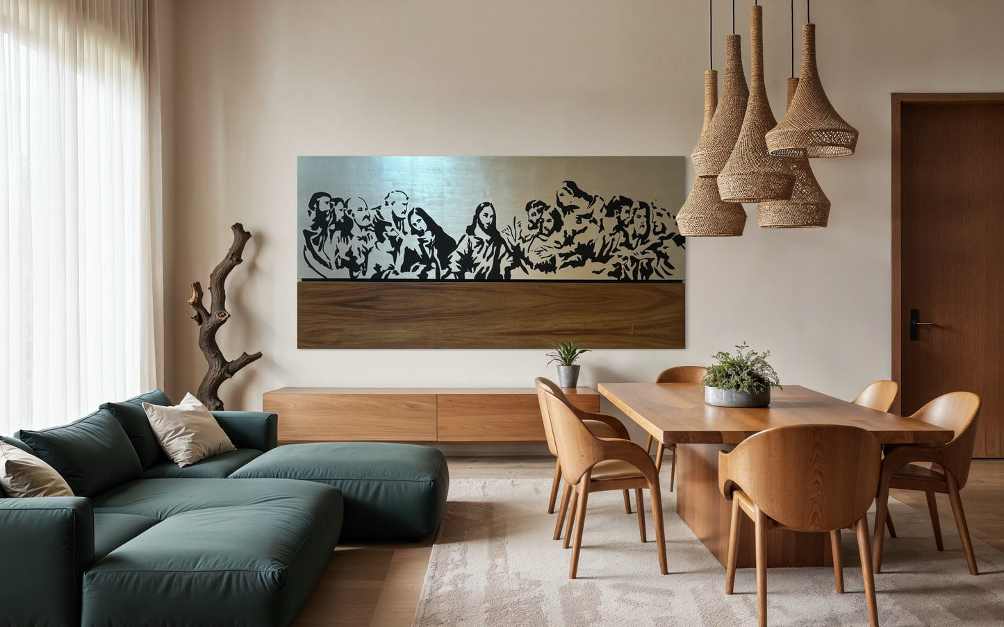 Cuadro Decorativo Última Cena parota