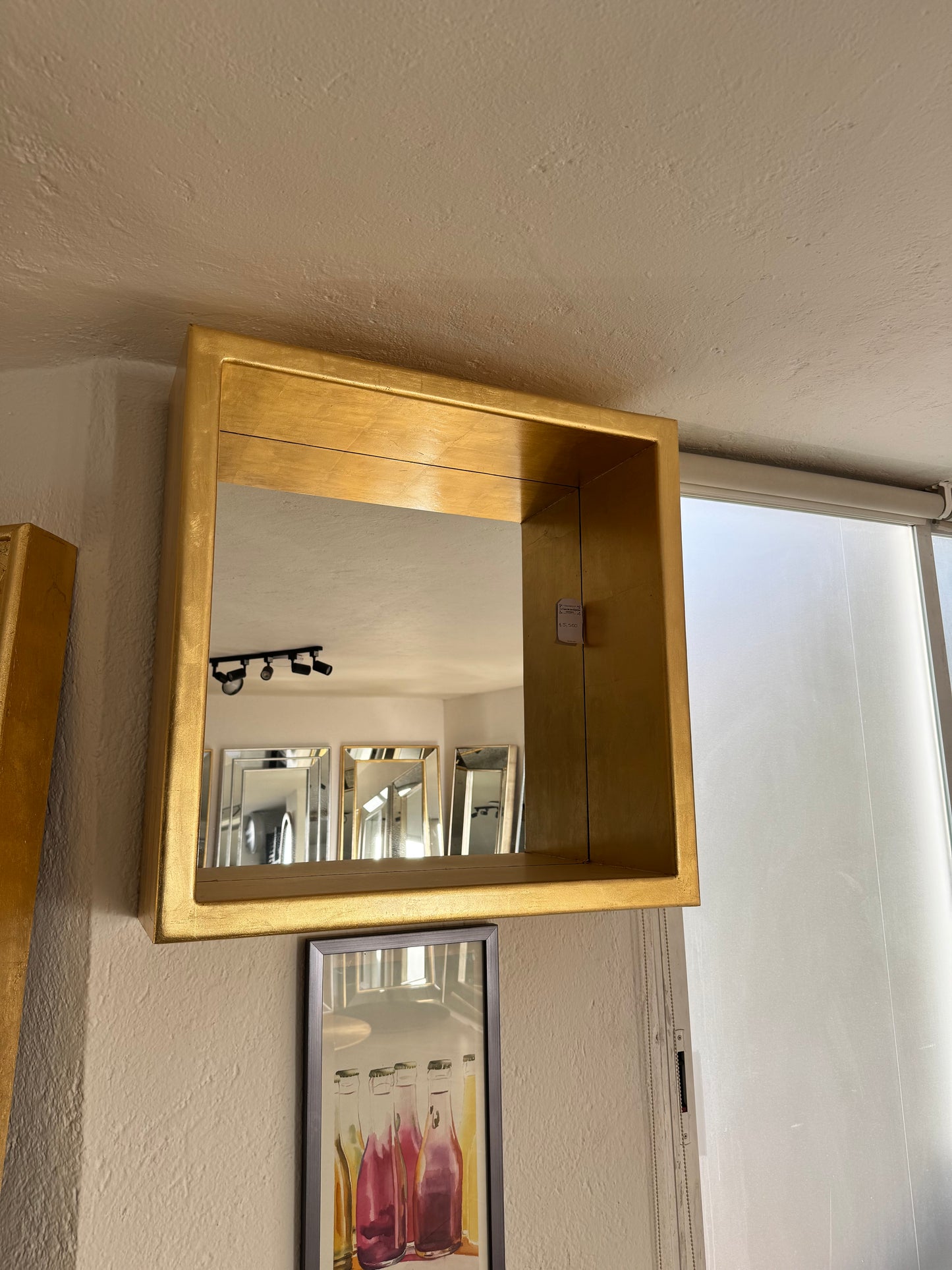 Espejo box oro chico