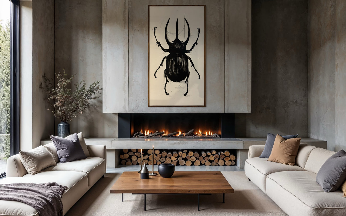 Cuadro Escarabajo Negro