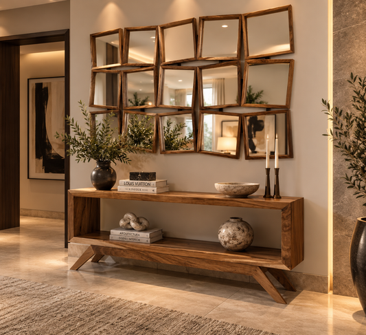 Espejo Decorativo Skies parota