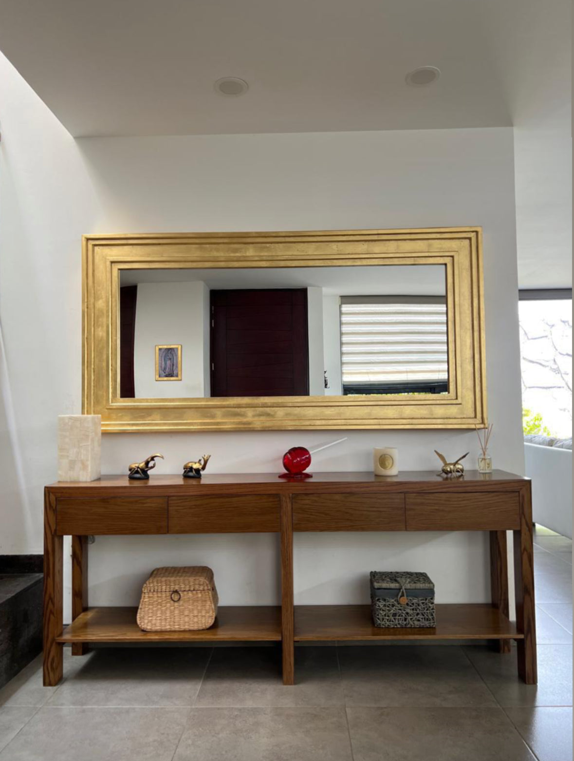 Espejo decorativo francés oro