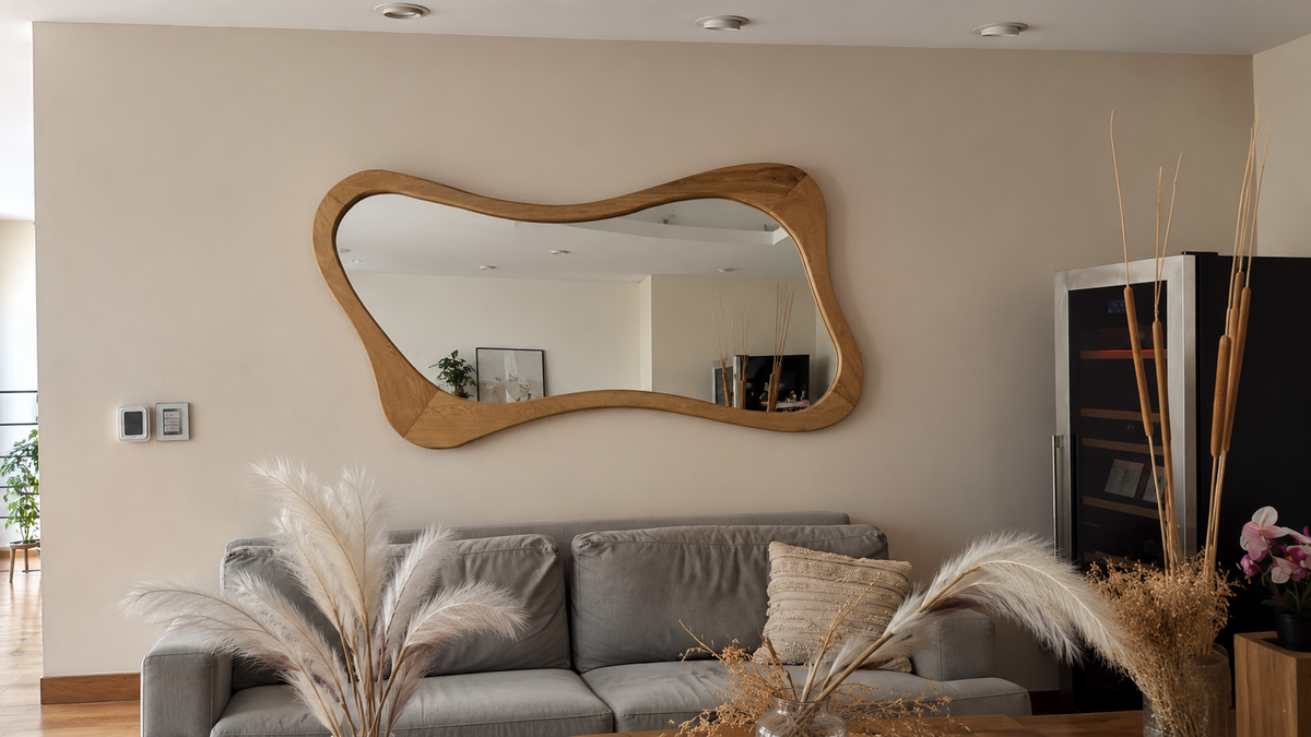 Espejo decorativo orgánico encino Julien