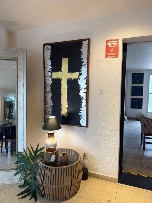 Cuadro Cruz oro/ plata
