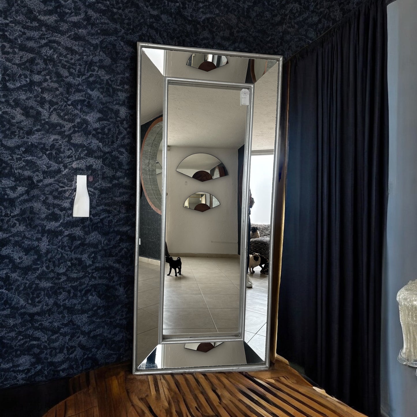 Espejo Nicolo chico plata