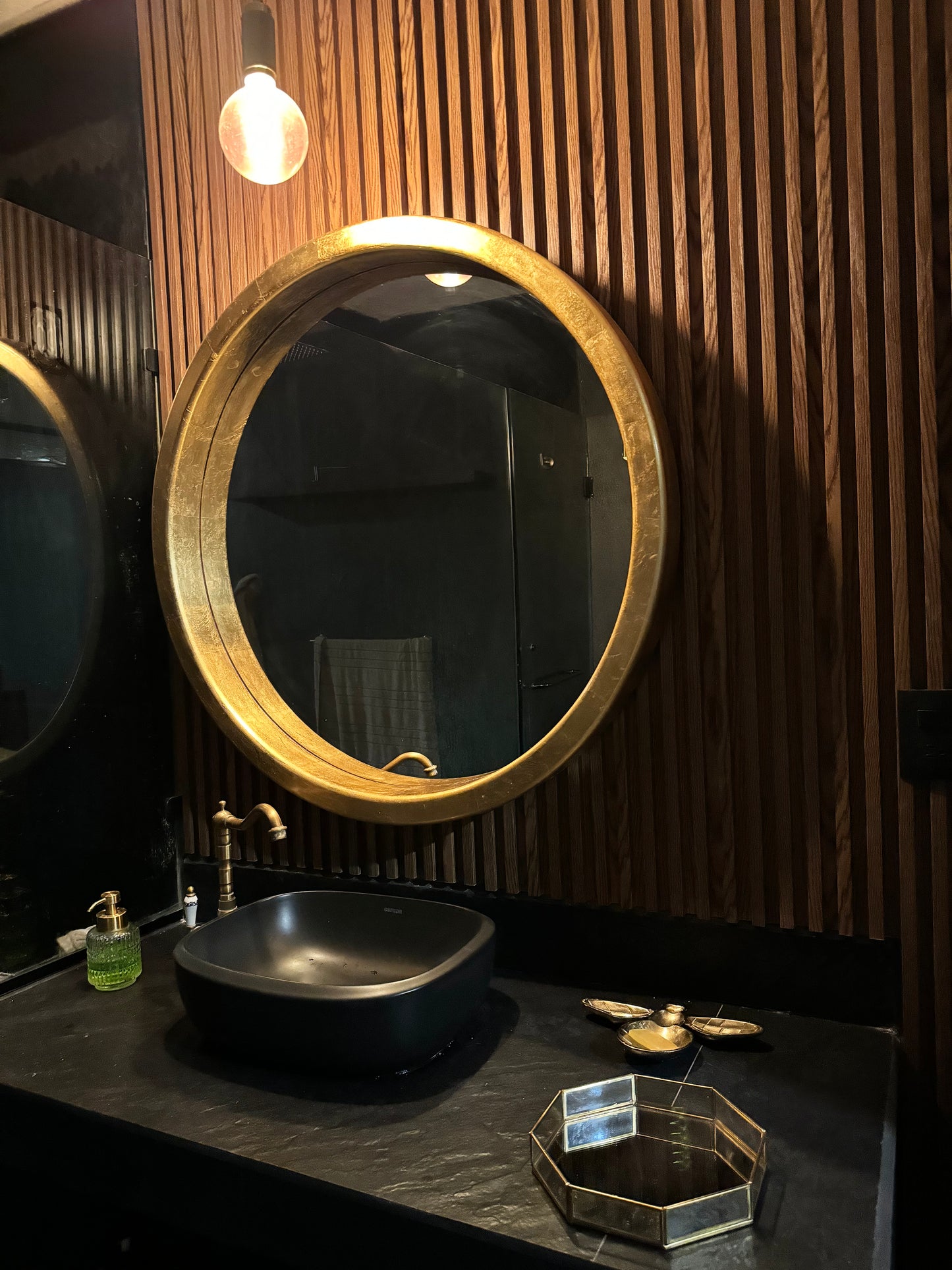 Espejo Gold Circle boleado