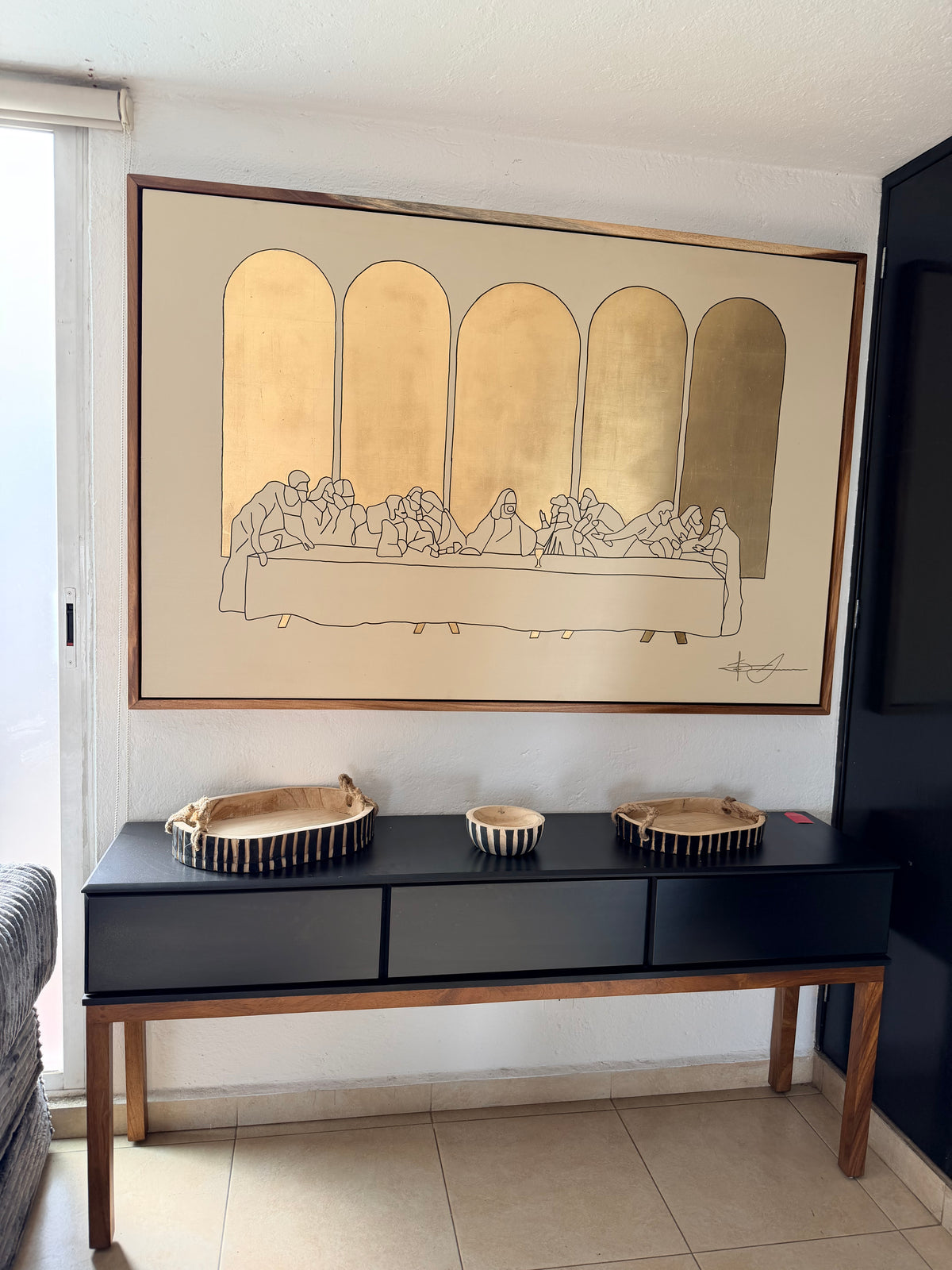 Cuadro decorativo última cena arte sacro moderno