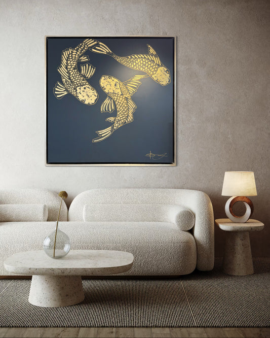 Cuadro Golden koi