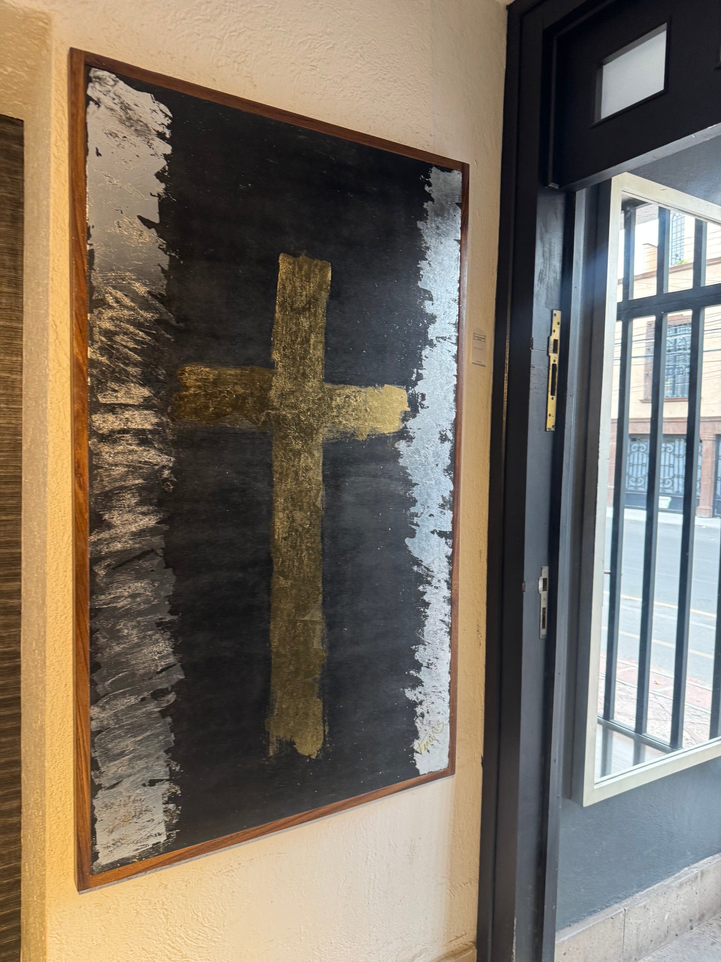 Cuadro Cruz oro/ plata