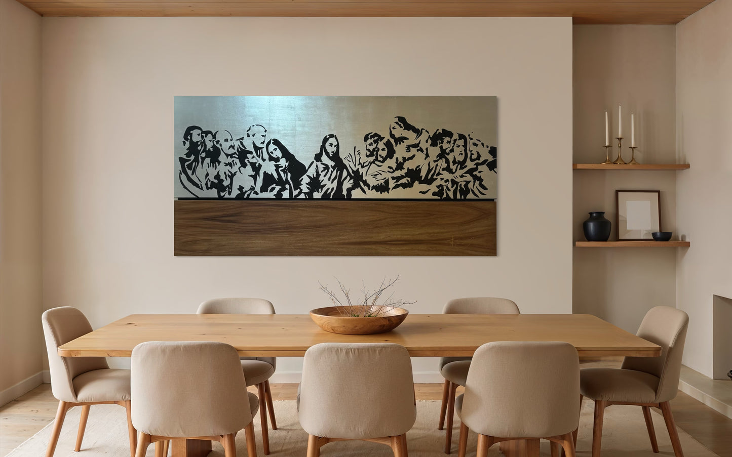 Cuadro Decorativo Última Cena parota