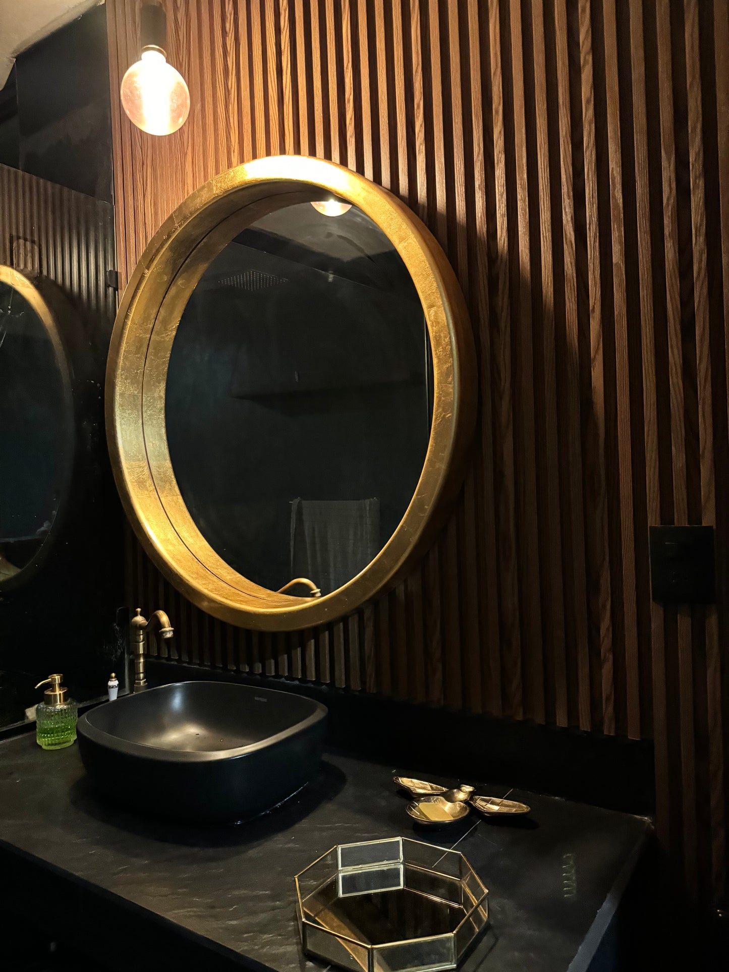 Espejo Gold Circle boleado