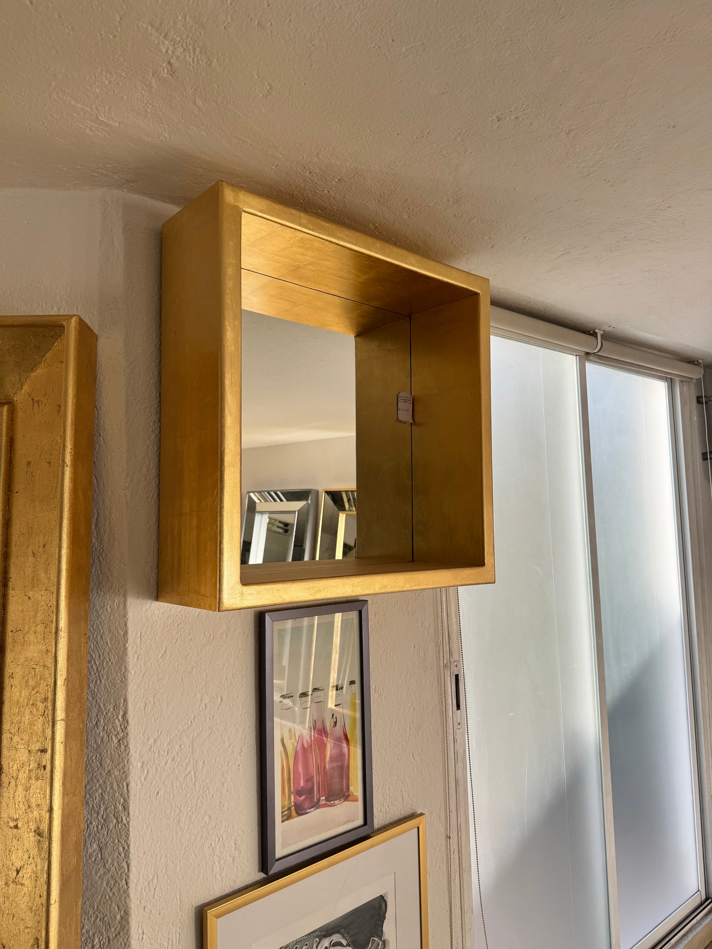 Espejo box oro chico