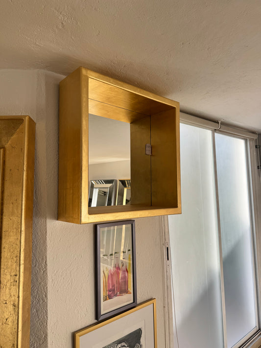 Espejo box oro chico