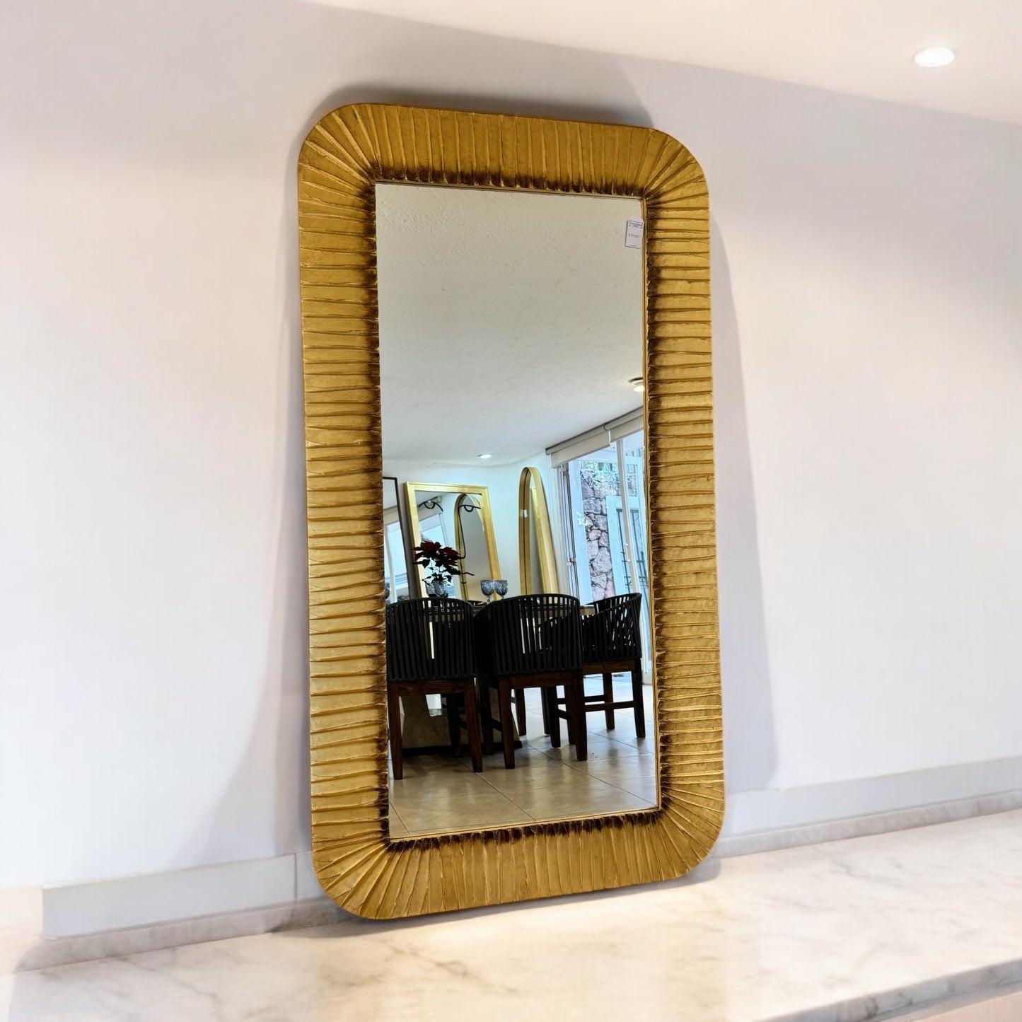 Espejo Pasta Oro Antique