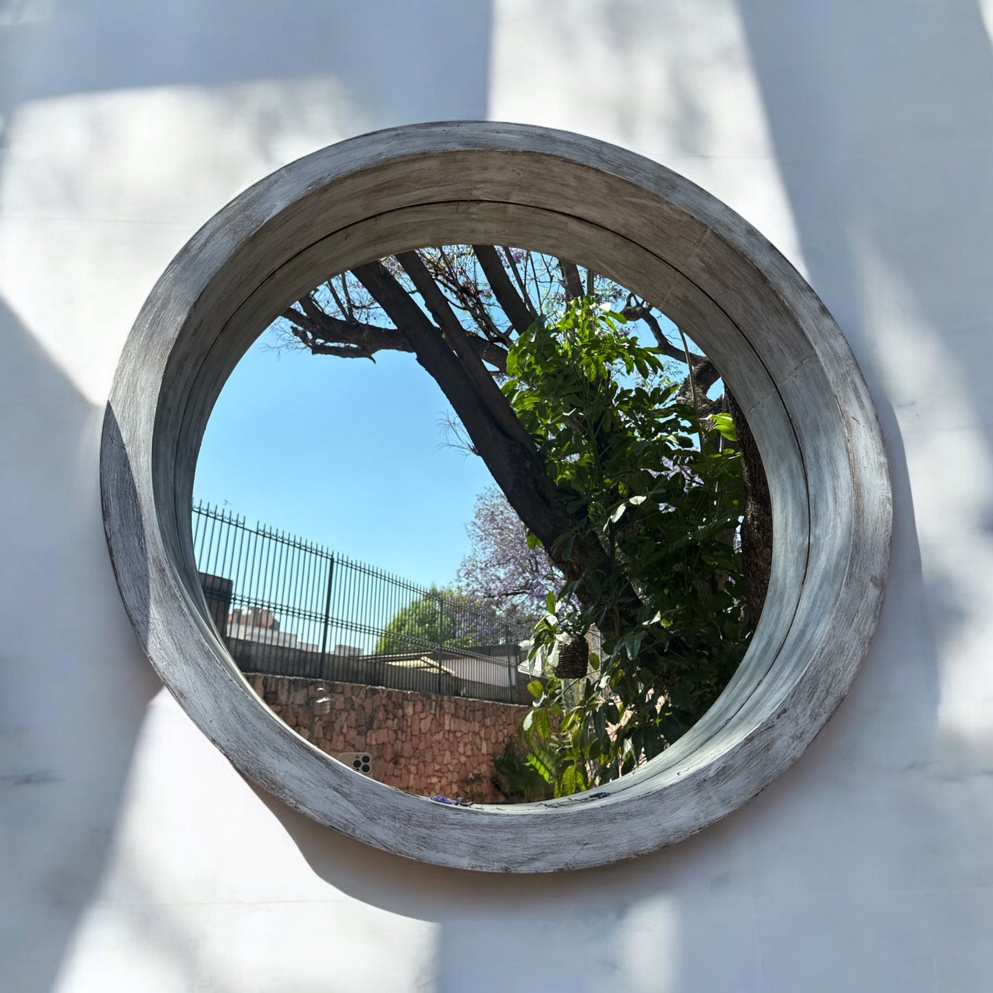 Espejo vintage jaspeado