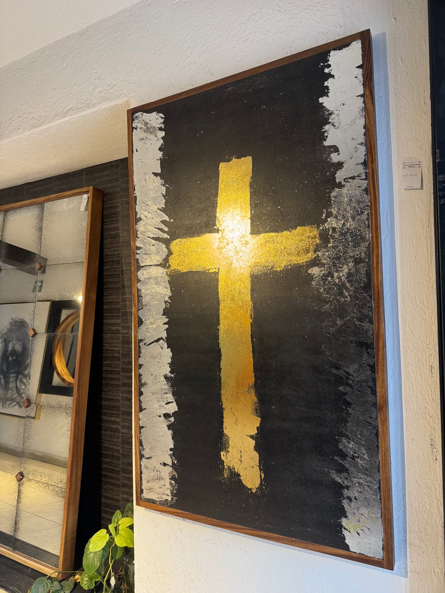 Cuadro Cruz oro/ plata