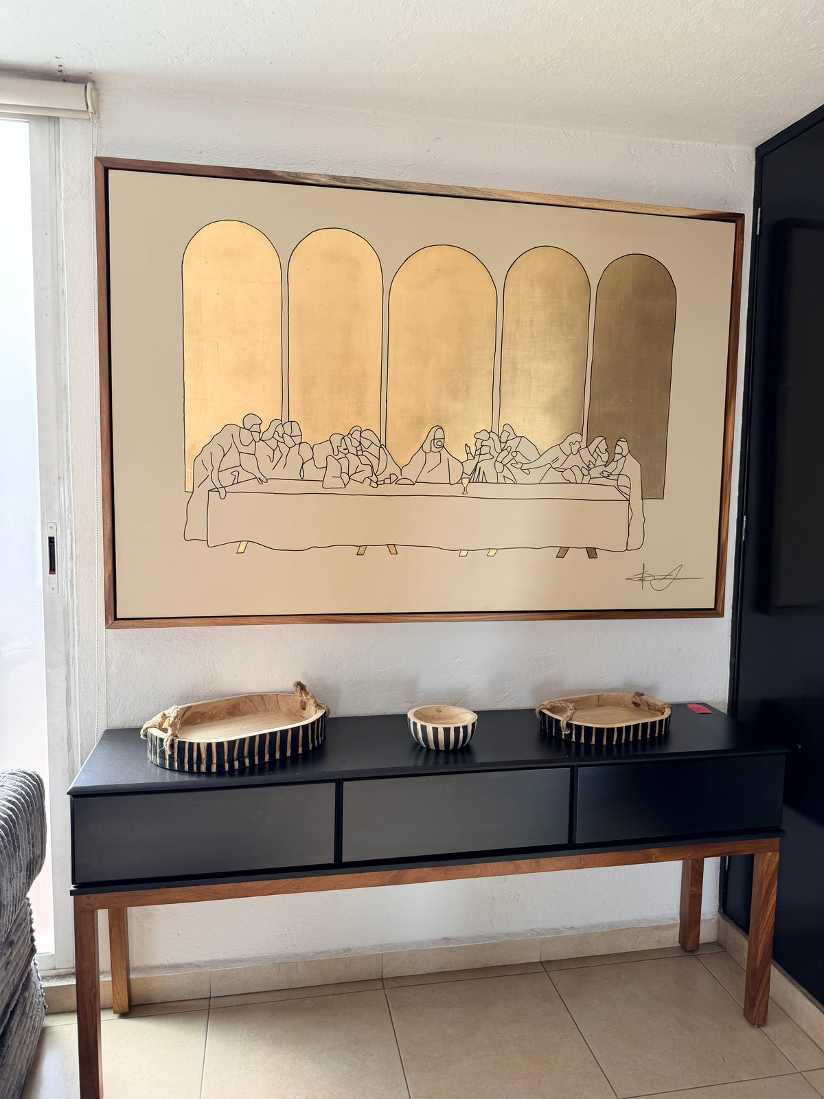 Cuadro decorativo última cena arte sacro moderno