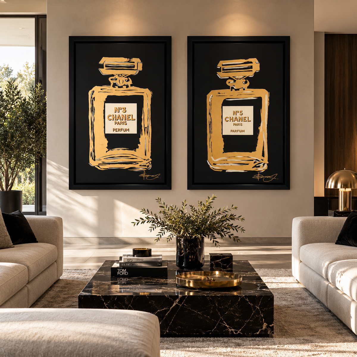 Set Cuadros decorativos Chanel 5