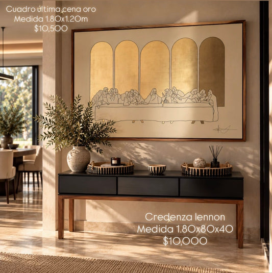 Cuadro decorativo última cena arte sacro moderno