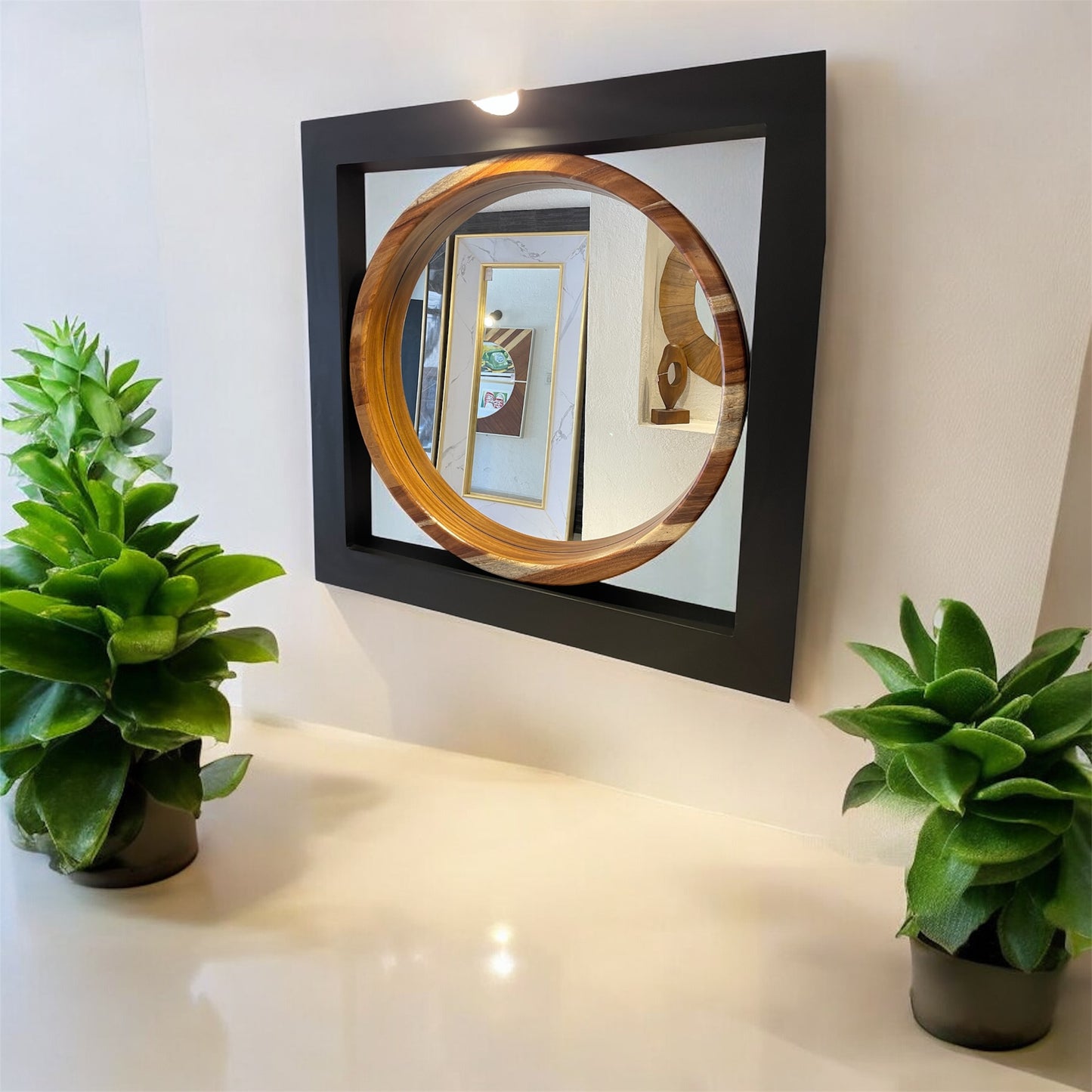 Espejo Tívoli negro