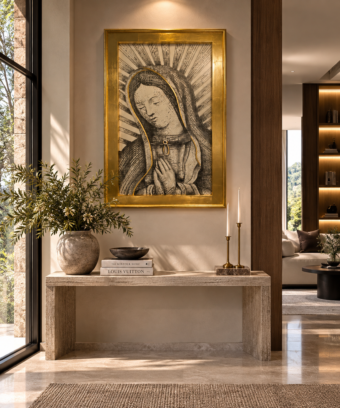 Cuadro religioso contemporáneo Virgen María