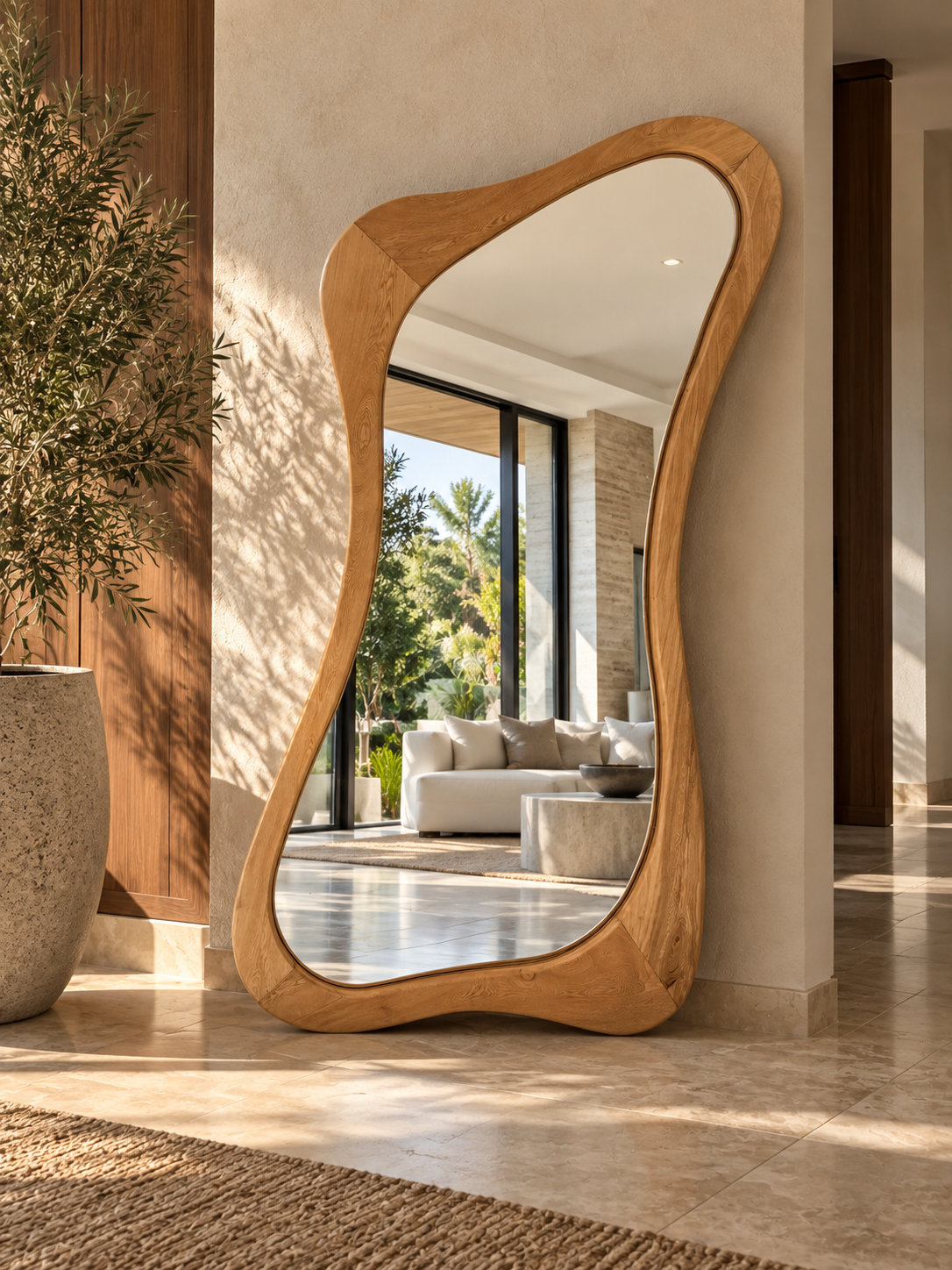 Espejo decorativo orgánico encino Julien