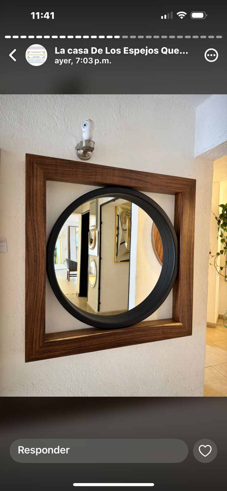 Espejo Tivoli parota