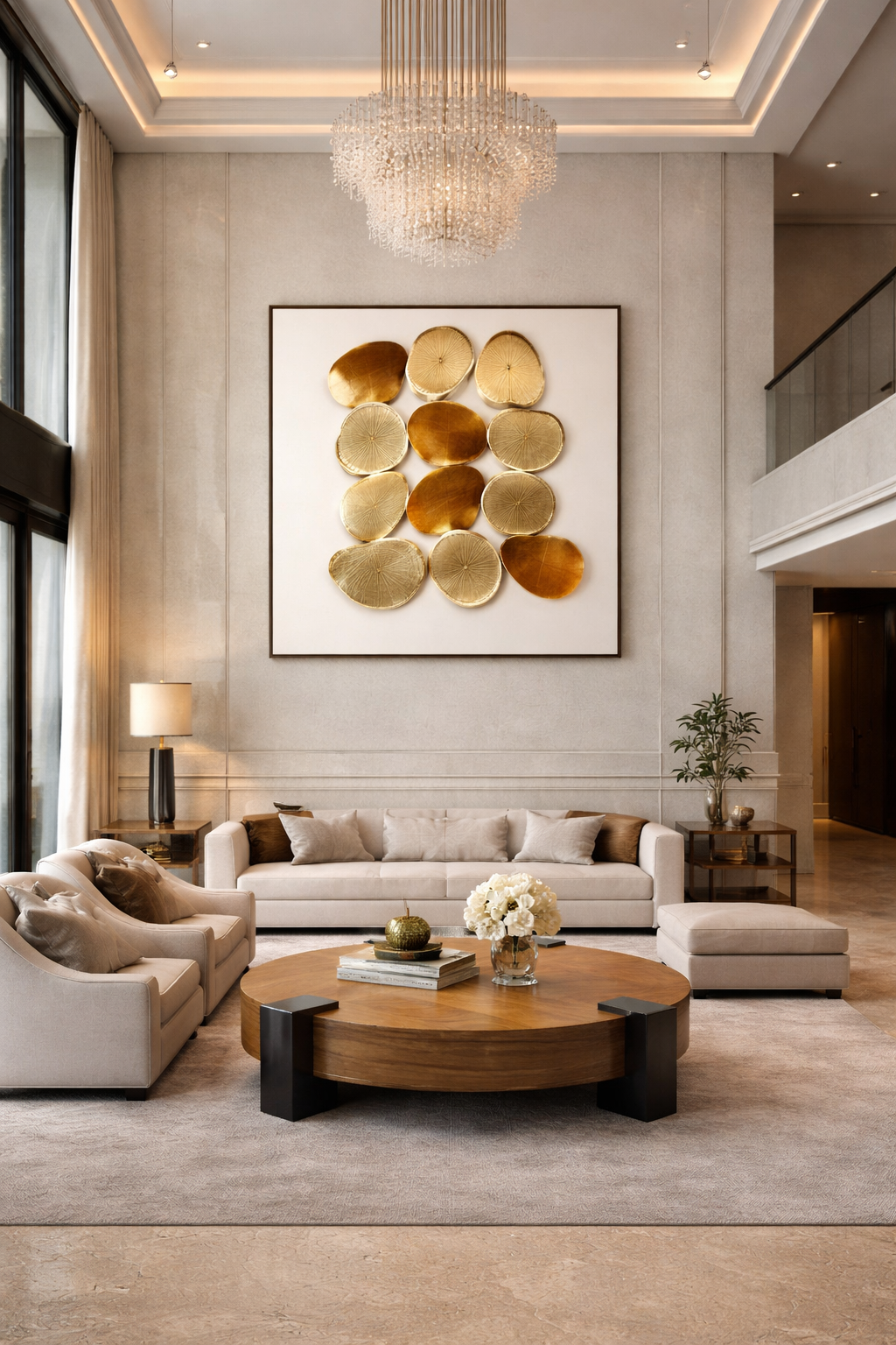 Cuadro decorativo gran formato Golden rocks