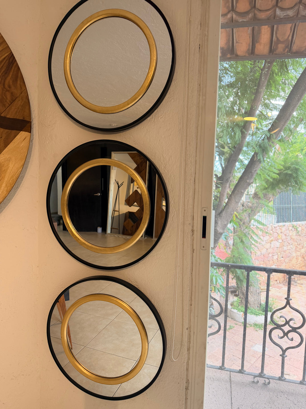 Set espejos decorativos redondos Kail