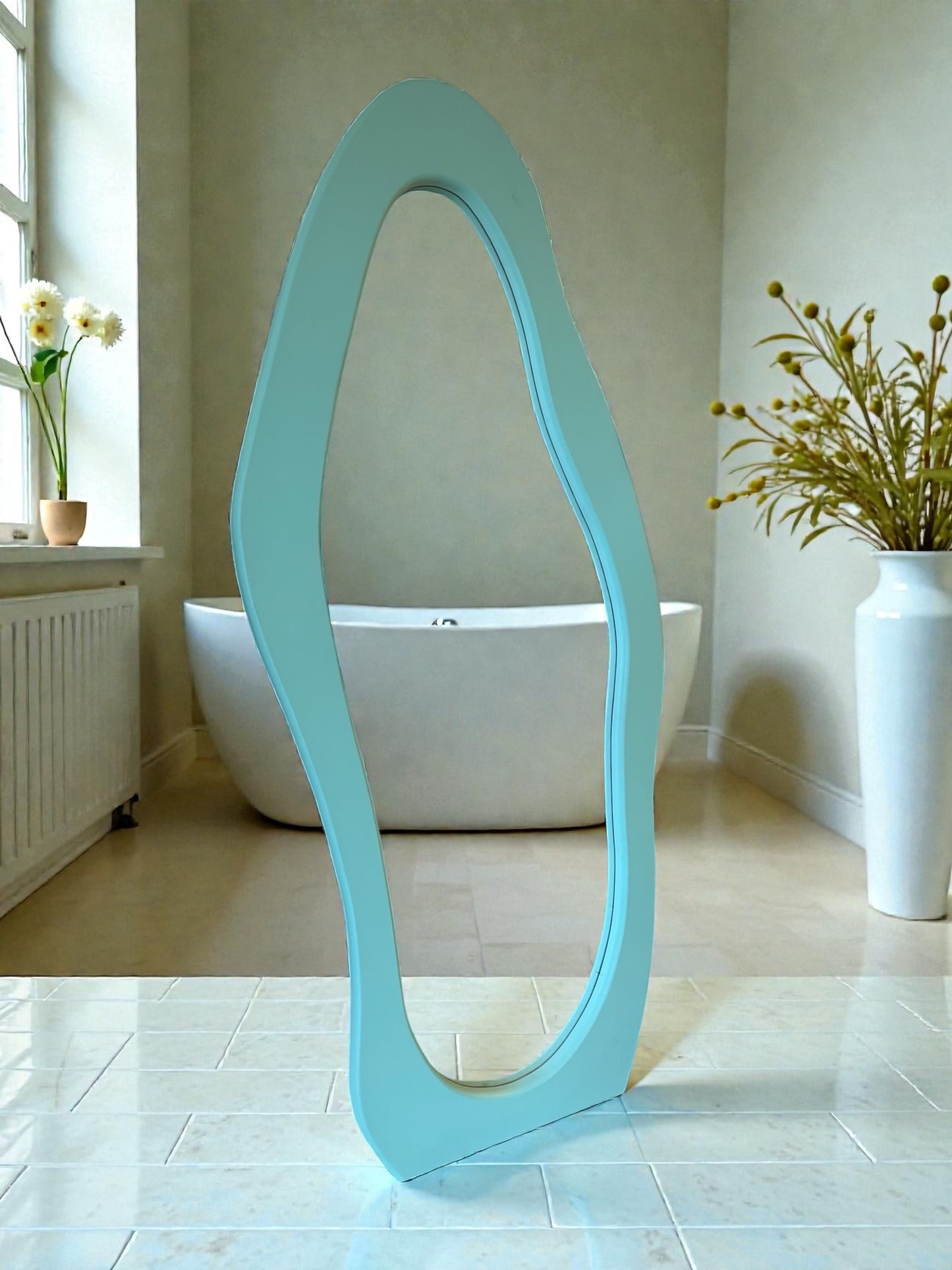 Espejo decorativo cuerpo completo orgánico