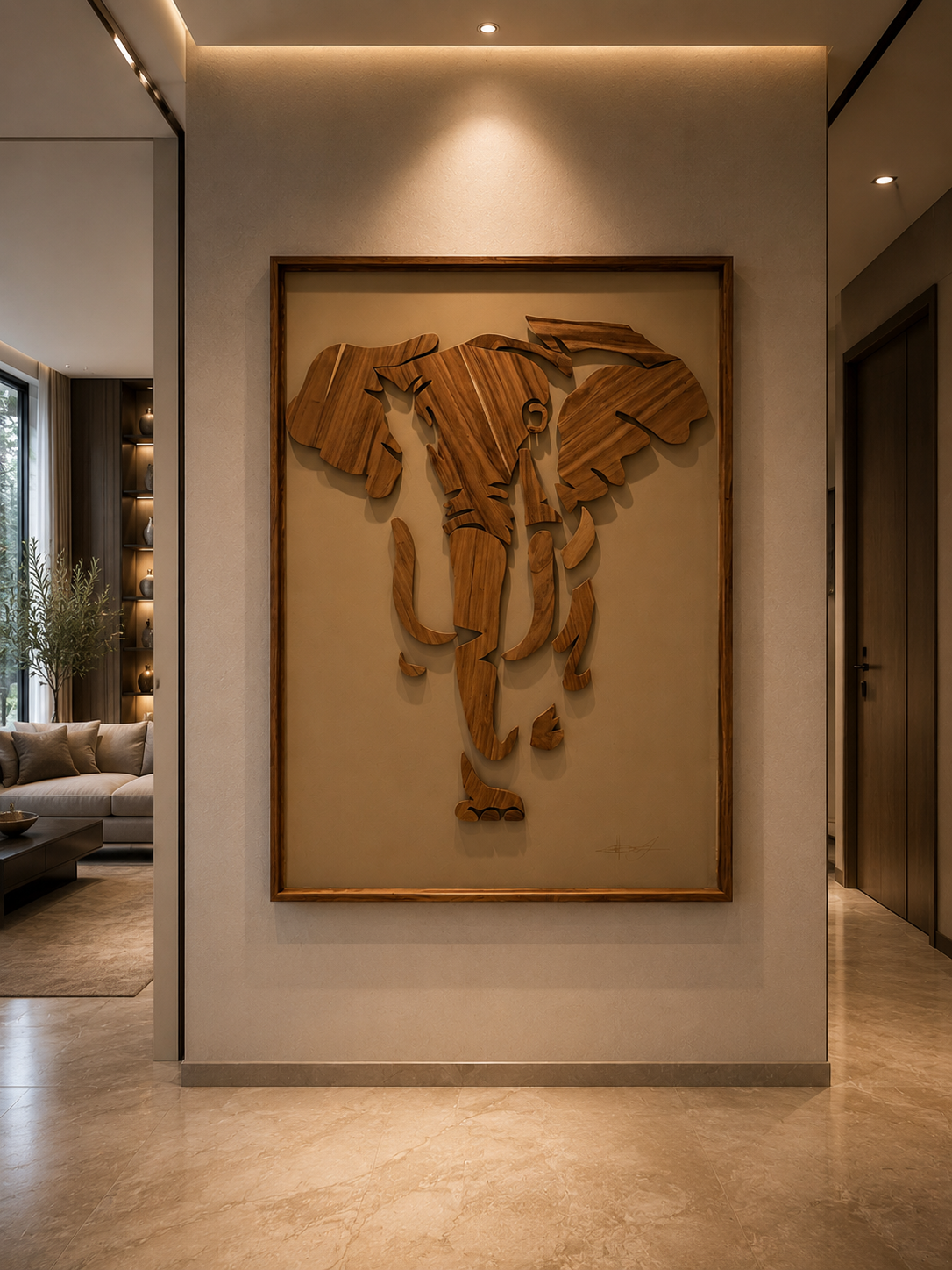 Cuadro Elefante parota - arte objeto