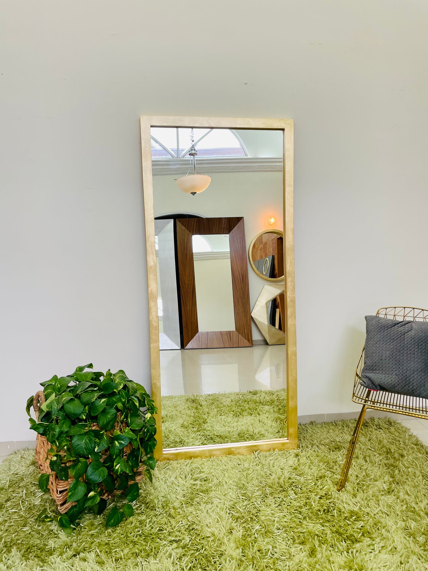 Espejo line oro