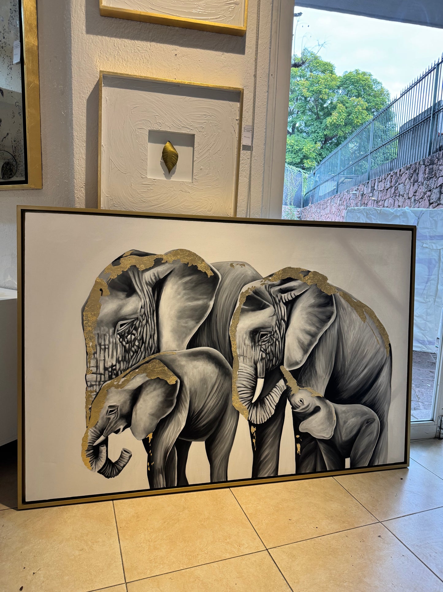 Cuadro Familia Elefante