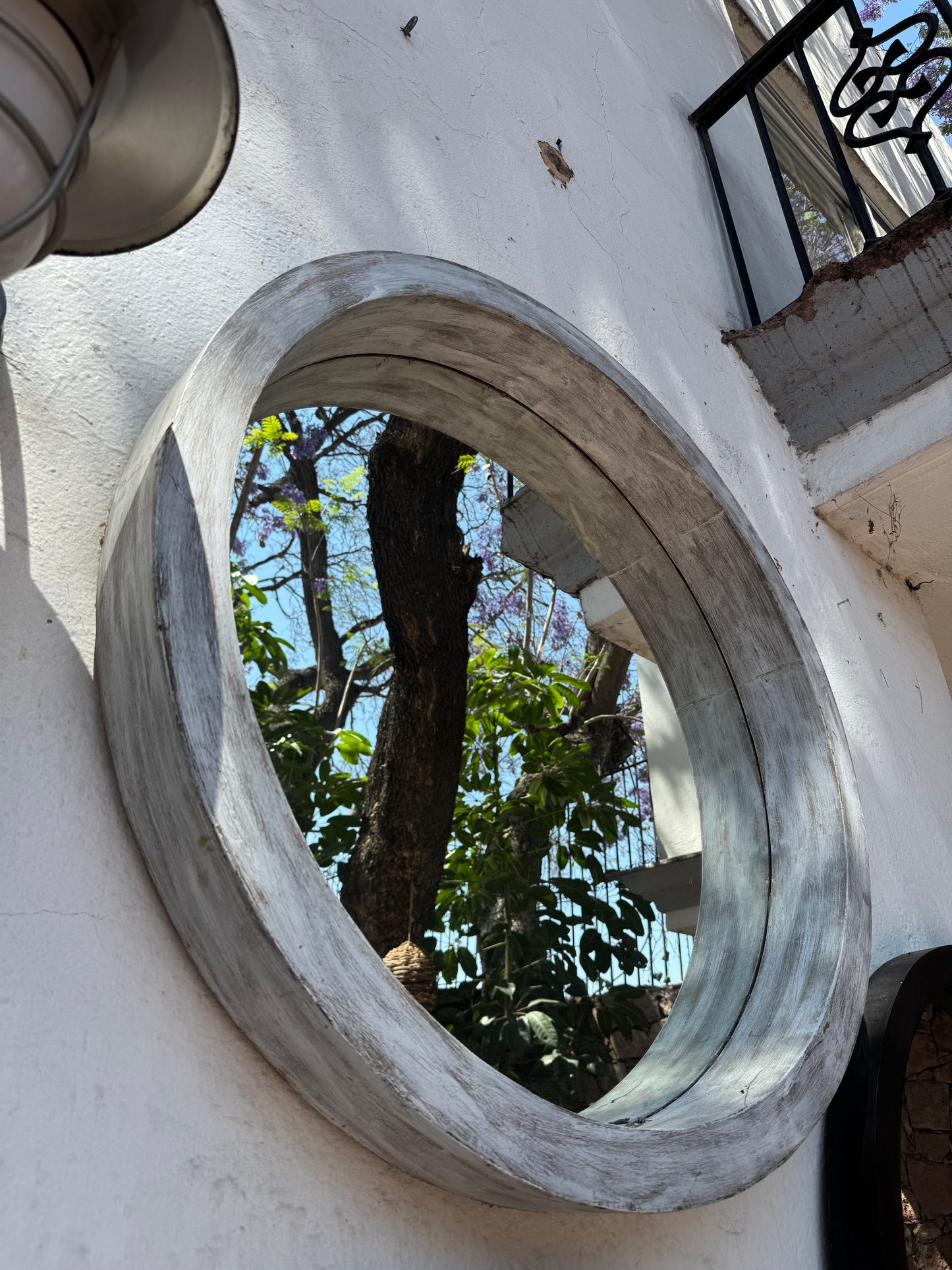 Espejo vintage jaspeado